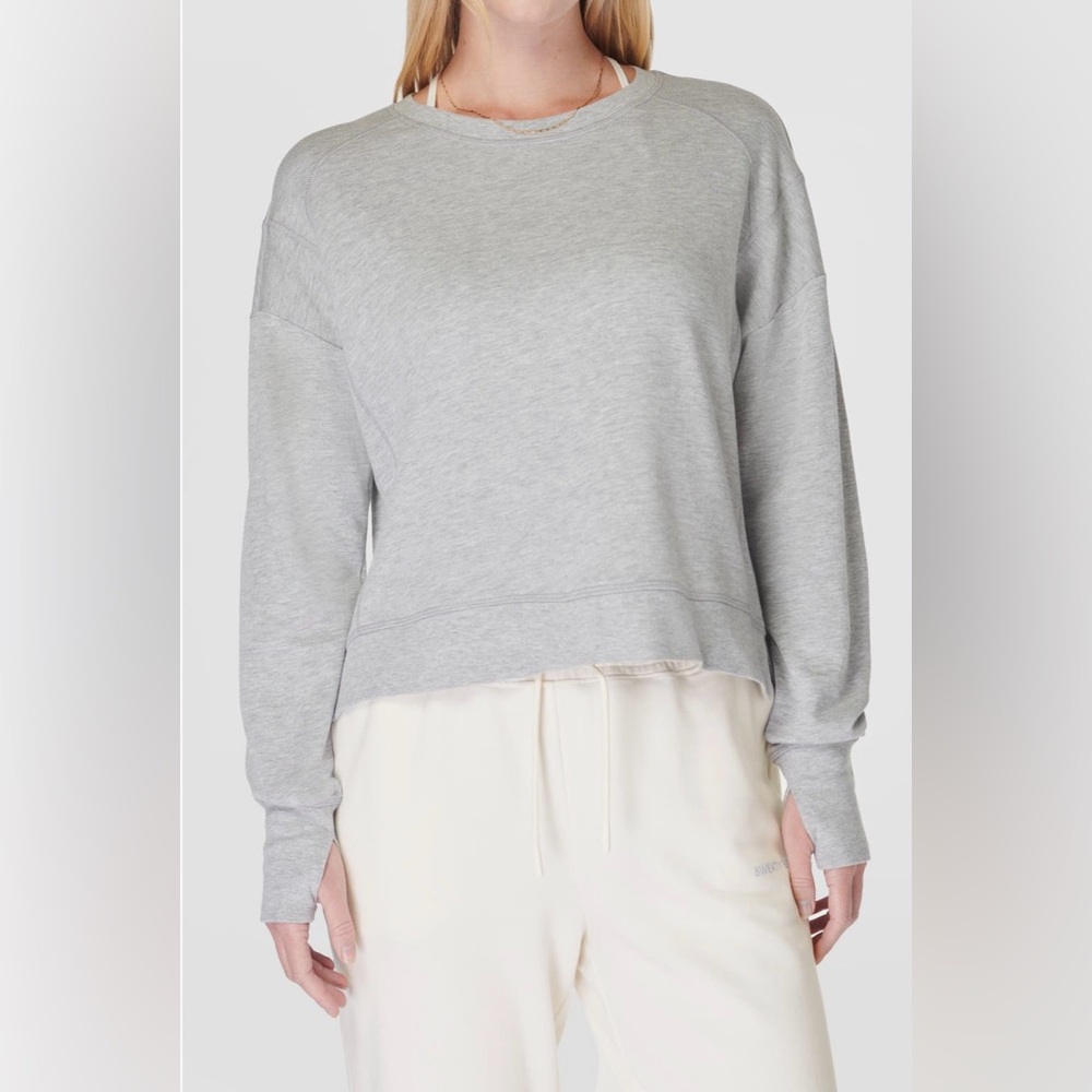 Sweaty Betty After Class Organic Cotton Sweatshirt sz XL